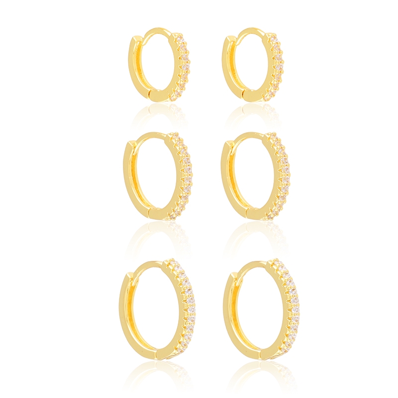 Kolczyki 14k codzienne 3pary/op EAP45786 Kolczyki 14k codzienne 3pary/op EAP45786