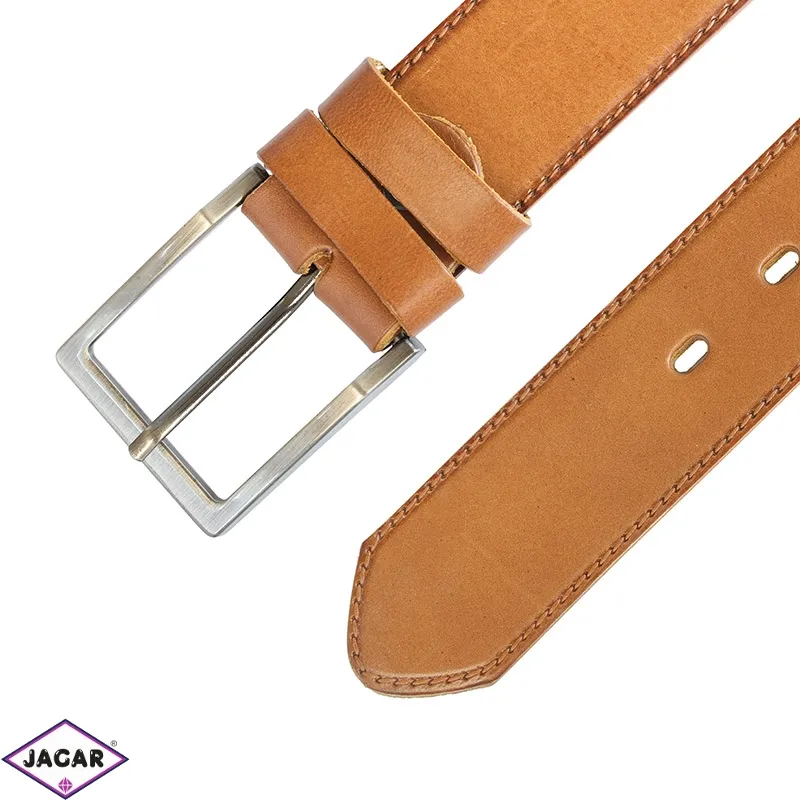 Pasek skórzany męski casual brązowy 4cm BLM179 Pasek skórzany męski casual brązowy 4cm BLM179