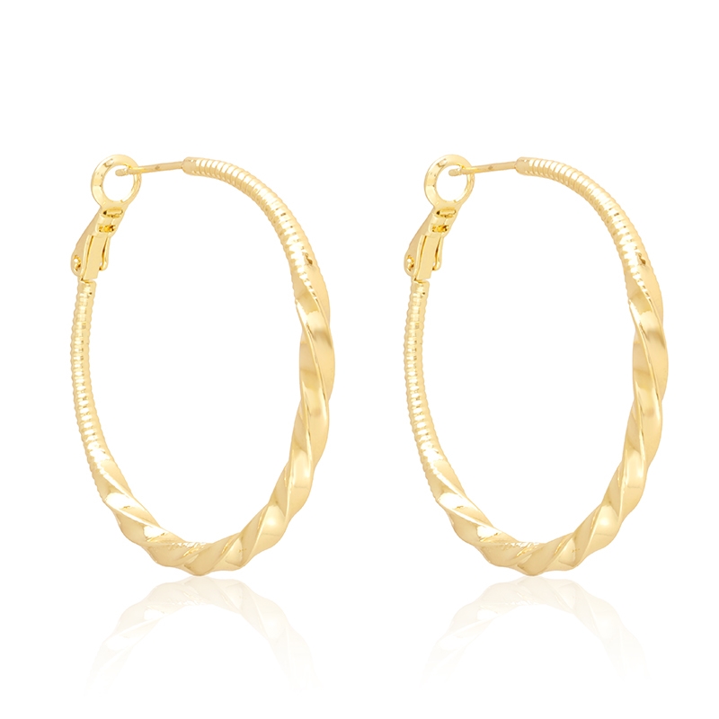 Kolczyki 14k koła 4cm Milan EAP45900 Kolczyki 14k koła 4cm Milan EAP45900