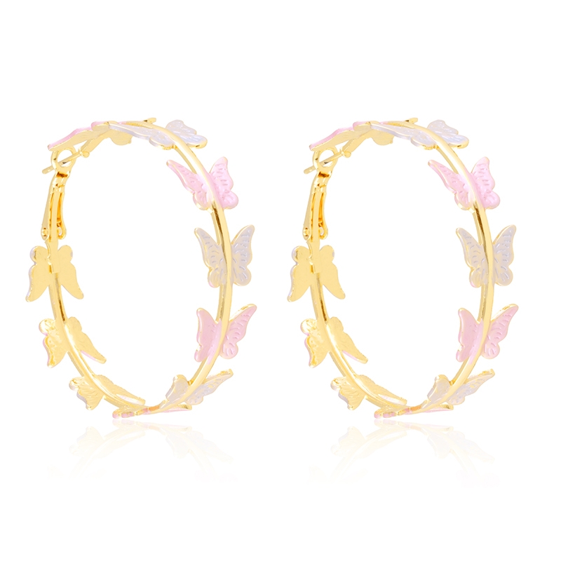 Kolczyki 14k koła bicolor Milan EAP45903 Kolczyki 14k koła bicolor Milan EAP45903