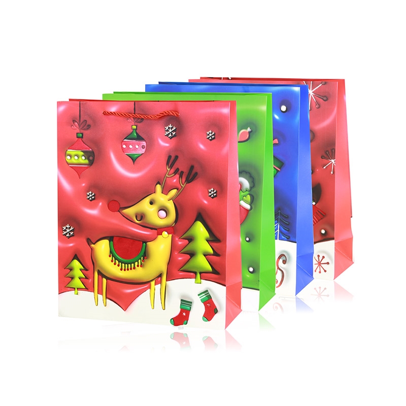 Torebki świąteczne 32x26x10cm 12szt/op TP1283 Torebki świąteczne 32x26x10cm 12szt/op TP1283