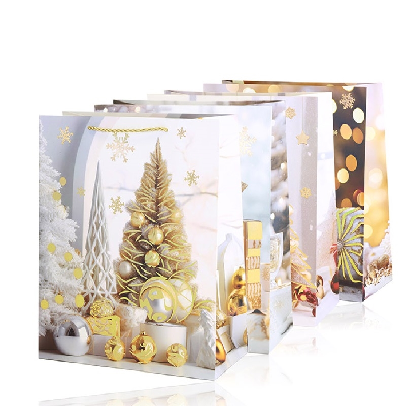 Torebki świąteczne 42x30x12cm 12szt/op TP1293 Torebki świąteczne 42x30x12cm 12szt/op TP1293