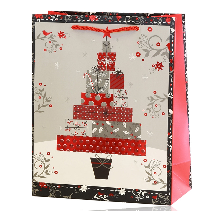 Torebki świąteczne 42x30x12cm 12szt/op TP1310 Torebki świąteczne 42x30x12cm 12szt/op TP1310