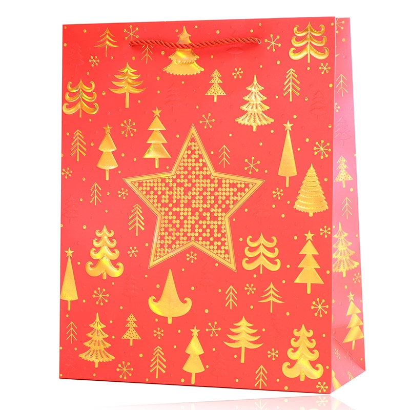 Torebki świąteczne 42x30x12cm 12szt/op TP1317 Torebki świąteczne 42x30x12cm 12szt/op TP1317