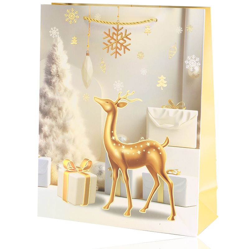 Torebki świąteczne 42x30x12cm 12szt/op TP1433 Torebki świąteczne 42x30x12cm 12szt/op TP1433