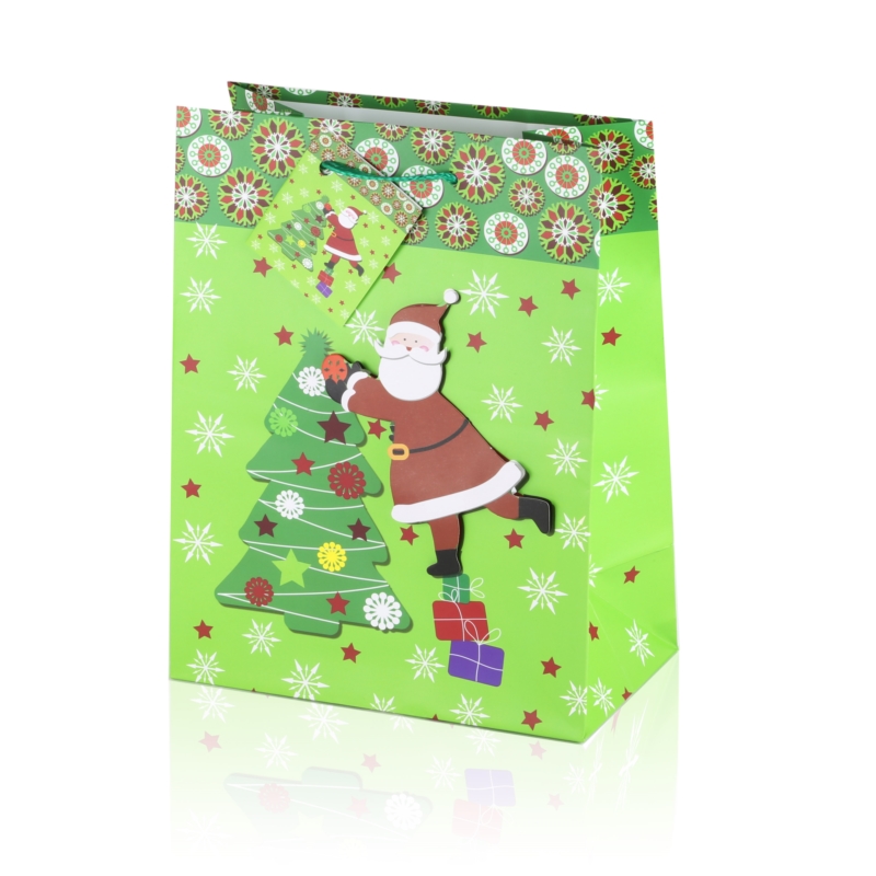 Torebki prezentowe świąteczne 24x18cm 12szt TP515 Torebki prezentowe świąteczne 24x18cm 12szt TP515