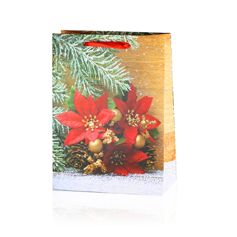 Torebki prezentowe świąteczne 24x18cm 12szt TP517 Torebki prezentowe świąteczne 24x18cm 12szt TP517