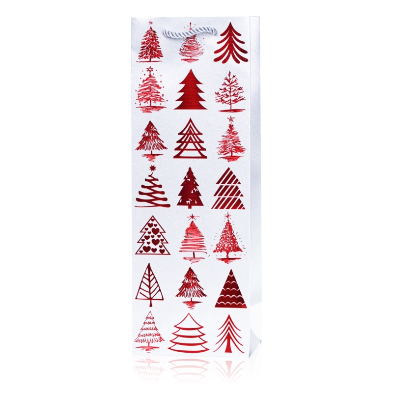 Torebki na butelkę świąteczne 35x12cm 12szt TP519 Torebki na butelkę świąteczne 35x12cm 12szt TP519