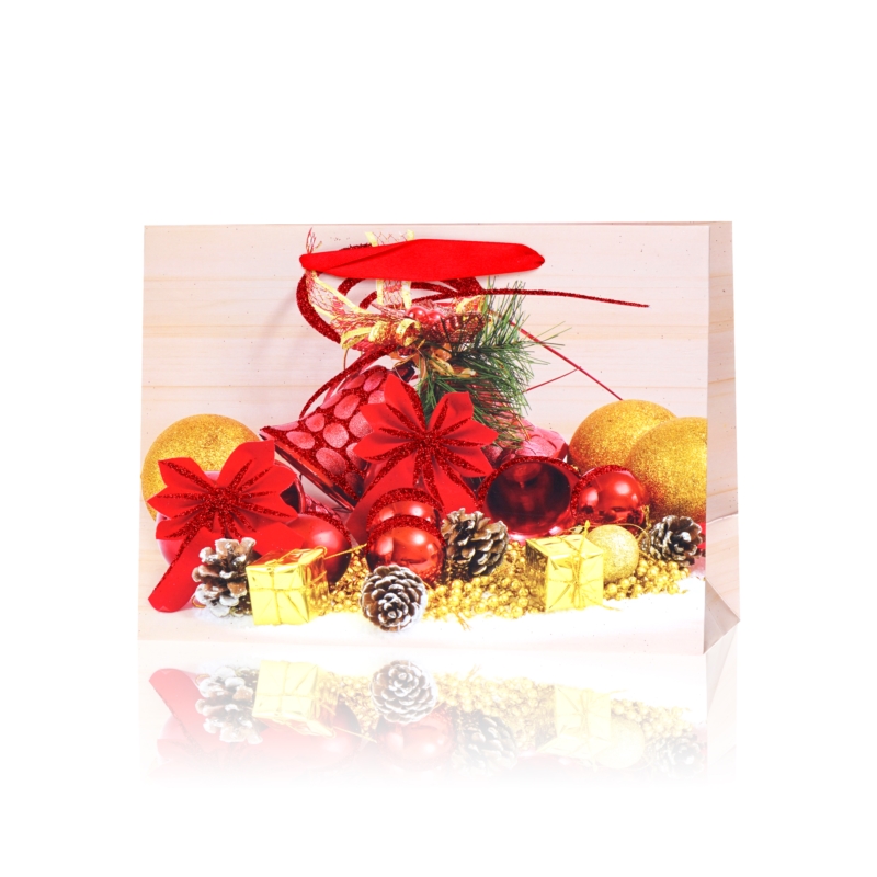 Torebki prezentowe świąteczne 32x26cm 12szt TP527 Torebki prezentowe świąteczne 32x26cm 12szt TP527
