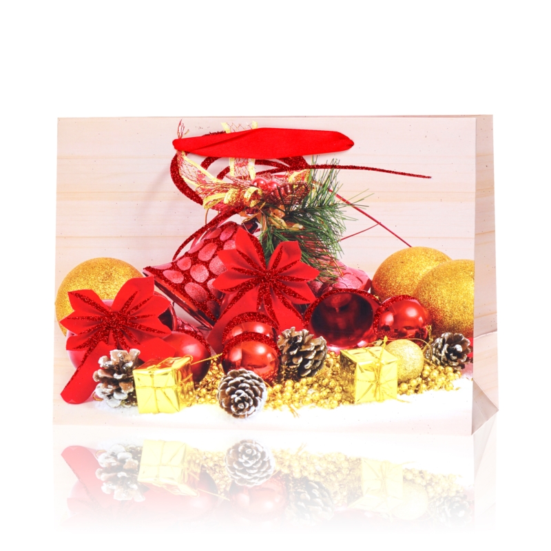 Torebki prezentowe świąteczne 38x30cm 12szt TP528 Torebki prezentowe świąteczne 38x30cm 12szt TP528