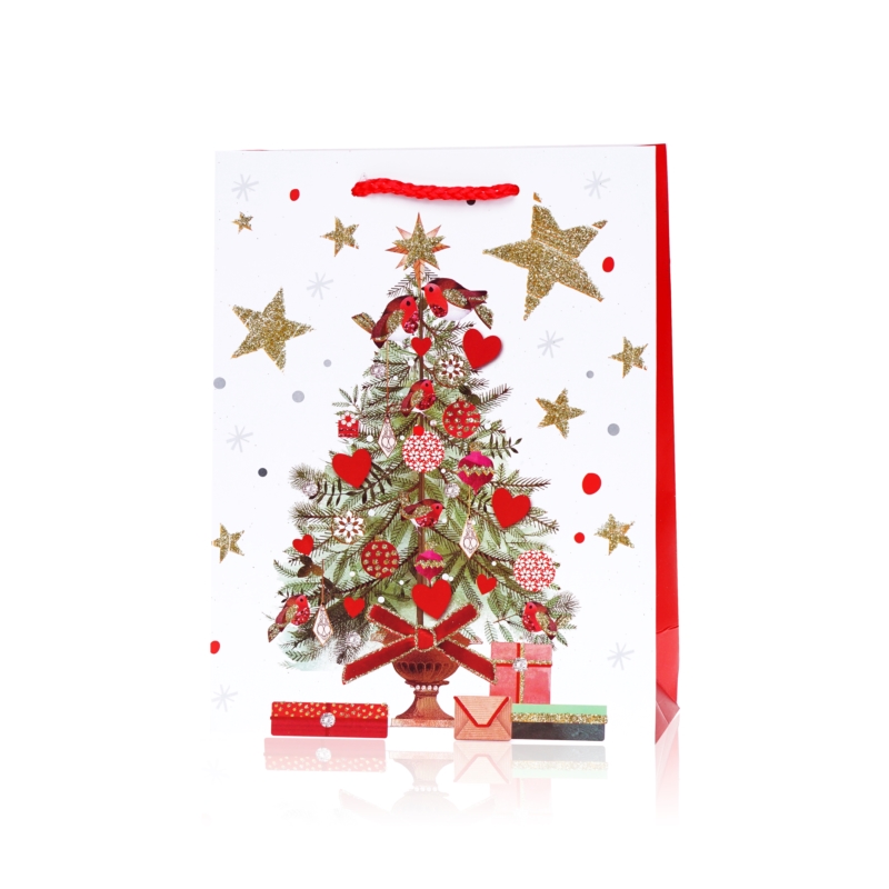 Torebki prezentowe świąteczne 32x26cm 12szt TP529 Torebki prezentowe świąteczne 32x26cm 12szt TP529