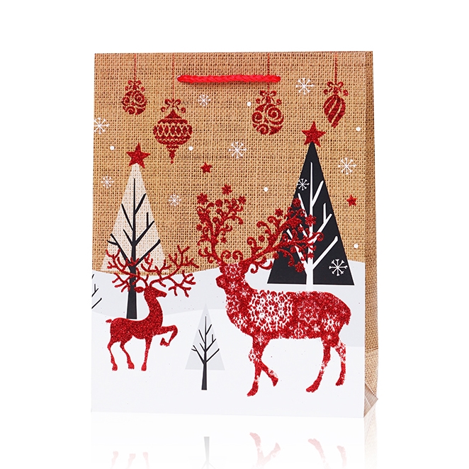 Torebki prezentowe świąteczne 40x30cm 12szt TP536 Torebki prezentowe świąteczne 40x30cm 12szt TP536
