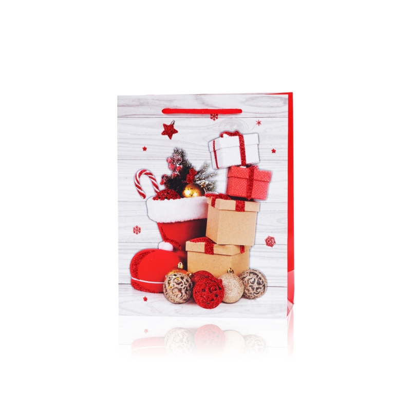 Torebki prezentowe świąteczne 24x18cm 12szt TP540 Torebki prezentowe świąteczne 24x18cm 12szt TP540