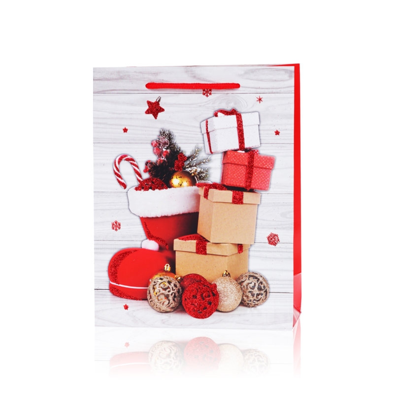 Torebki prezentowe świąteczne 32x26cm 12szt TP541 Torebki prezentowe świąteczne 32x26cm 12szt TP541
