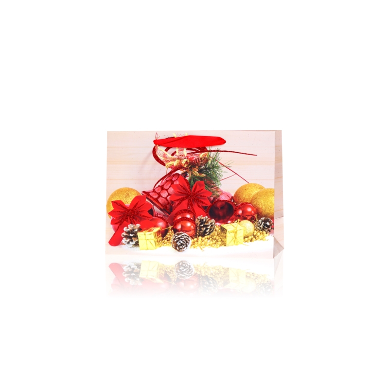 Torebki prezentowe świąteczne 24x18cm 12szt TP555 Torebki prezentowe świąteczne 24x18cm 12szt TP555