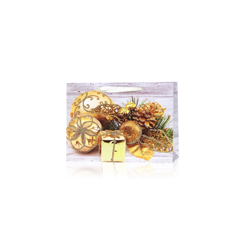 Torebki prezentowe świąteczne 24x18cm 12szt TP555 Torebki prezentowe świąteczne 24x18cm 12szt TP555