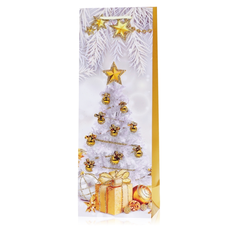 Torebki świąteczne na butelkę 35x12cm 12szt TP566 Torebki świąteczne na butelkę 35x12cm 12szt TP566