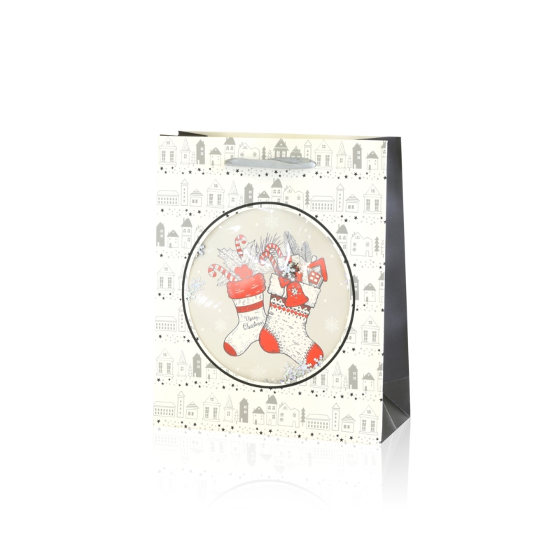 Torebki prezentowe świąteczne 24x20cm 12szt TP580 Torebki prezentowe świąteczne 24x20cm 12szt TP580
