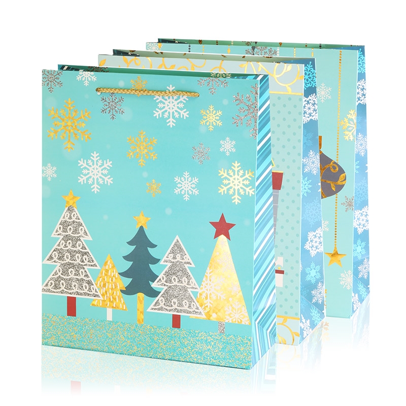 Torebki świąteczne 42x30x12cm 12szt/op TP853 Torebki świąteczne 42x30x12cm 12szt/op TP853