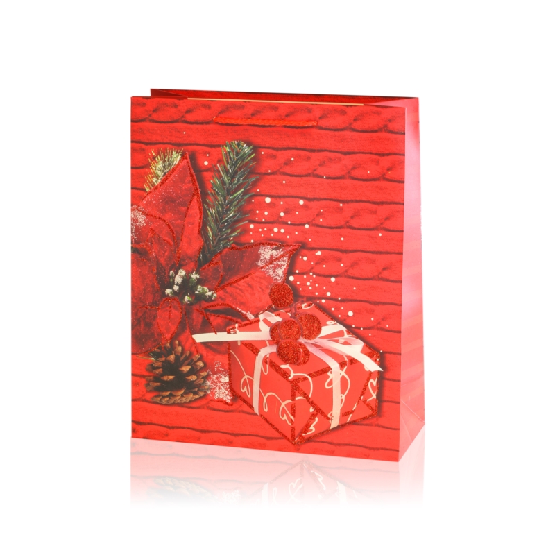 Torebki świąteczne 23x18x8cm 12szt/op TP866 Torebki świąteczne 23x18x8cm 12szt/op TP866
