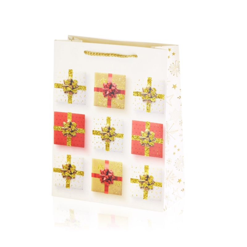 Torebki świąteczne 23x18x8cm 12szt/op TP868 Torebki świąteczne 23x18x8cm 12szt/op TP868