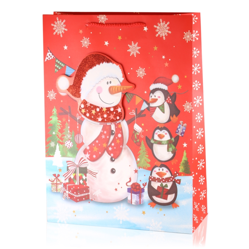 Torebki świąteczne 42x30x12cm 12szt/op TP871 Torebki świąteczne 42x30x12cm 12szt/op TP871