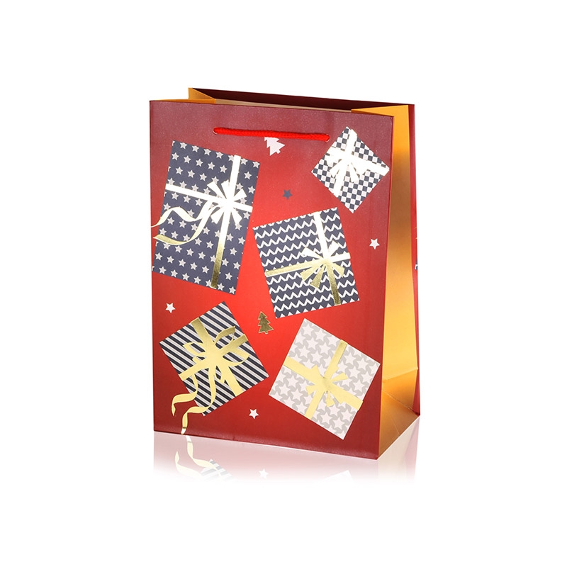 Torebki świąteczne 23x18x8cm 12szt/op TP875 Torebki świąteczne 23x18x8cm 12szt/op TP875