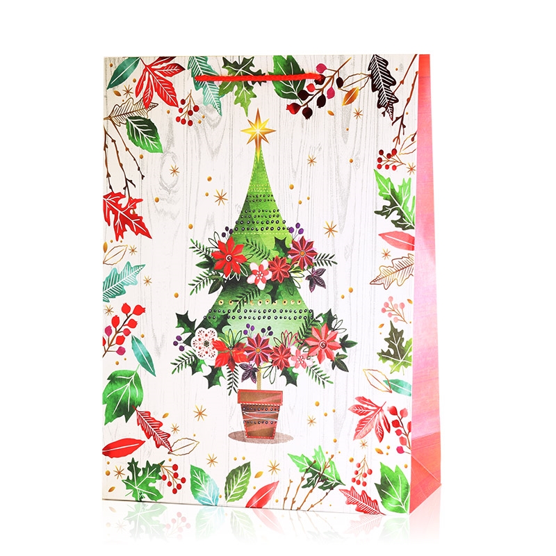 Torebki świąteczne 42x30x12cm 12szt/op TP902 Torebki świąteczne 42x30x12cm 12szt/op TP902