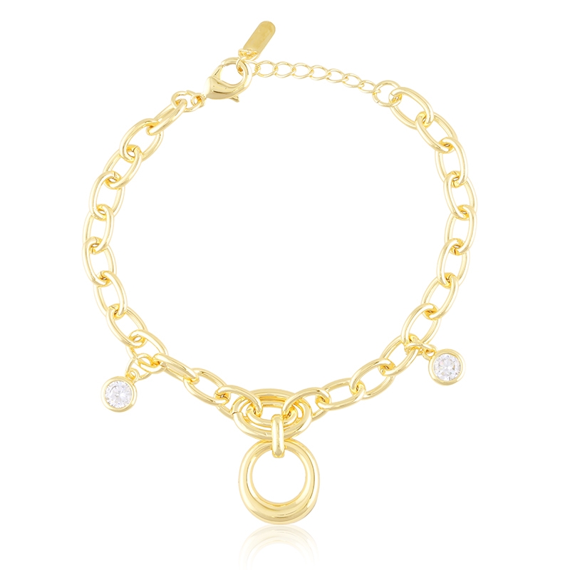 Bransoletka 14k z kryształkami Milan BP23424 Bransoletka 14k z kryształkami Milan BP23424