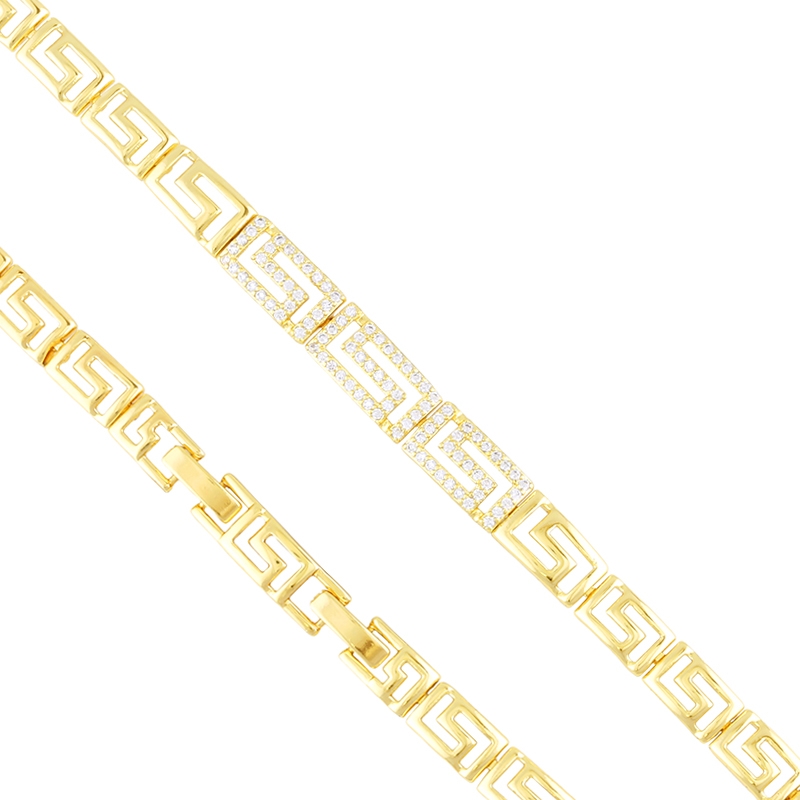 Bransoletka 14k grecki wzór Xuping BP23437 Bransoletka 14k grecki wzór Xuping BP23437