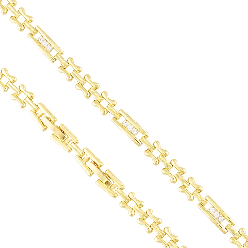 Bransoletka 14k z kryształkami Xuping BP23439 Bransoletka 14k z kryształkami Xuping BP23439
