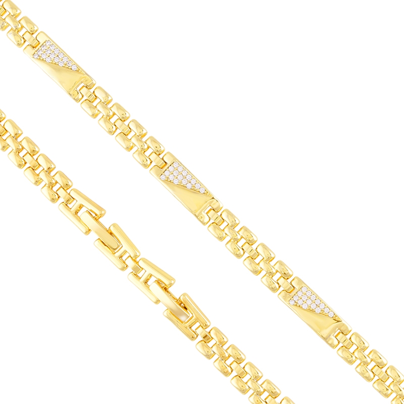 Bransoletka 14k z kryształkami Xuping BP23440 Bransoletka 14k z kryształkami Xuping BP23440