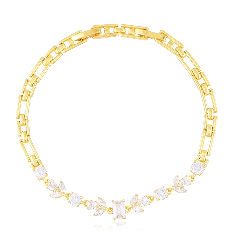 Bransoletka 14k z kryształkami Xuping BP23443 Bransoletka 14k z kryształkami Xuping BP23443