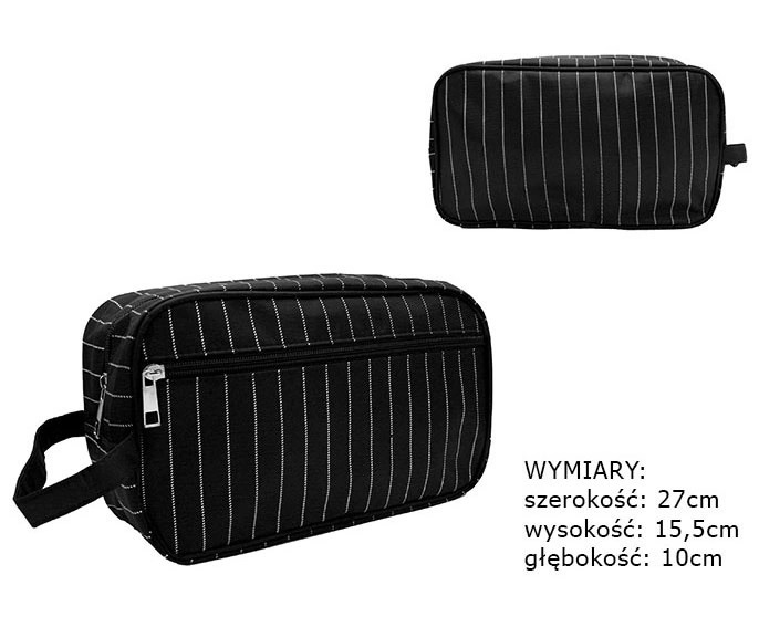 Kosmetyczka męska KOS-15 Black KOS553 Kosmetyczka męska KOS-15 Black KOS553