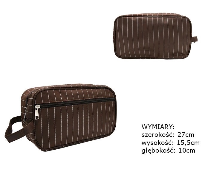 Kosmetyczka męska KOS-15 Brown KOS554 Kosmetyczka męska KOS-15 Brown KOS554