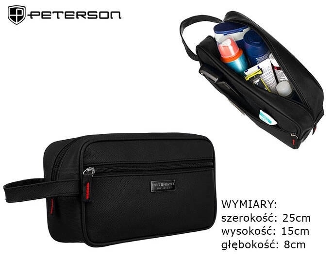 Kosmetyczka męska KOS-ME-2 Black KOS557 Kosmetyczka męska KOS-ME-2 Black KOS557