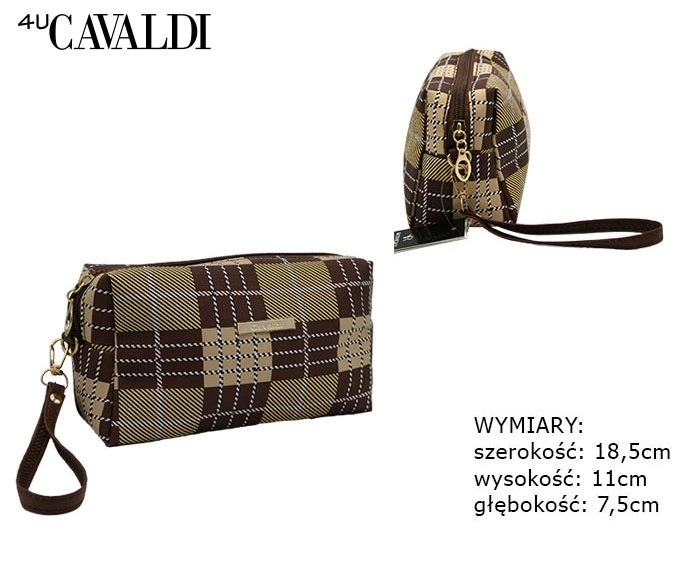 Kosmetyczka damska KOS-35 Brown KOS559 Kosmetyczka damska KOS-35 Brown KOS559