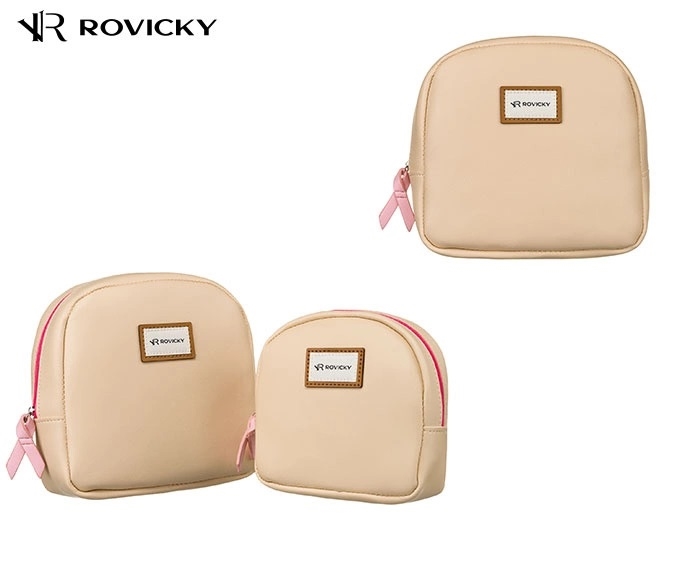 Zestaw kosmetyczke 2szt R-261 20cm Beż KOS567 Zestaw kosmetyczke 2szt R-261 20cm Beż KOS567