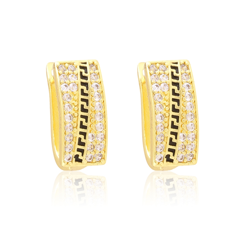 Kolczyki 14k grecki wzór Milan EAP45905 Kolczyki 14k grecki wzór Milan EAP45905