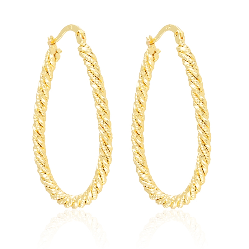 Kolczyki 14k owalne Milan EAP45918 Kolczyki 14k owalne Milan EAP45918