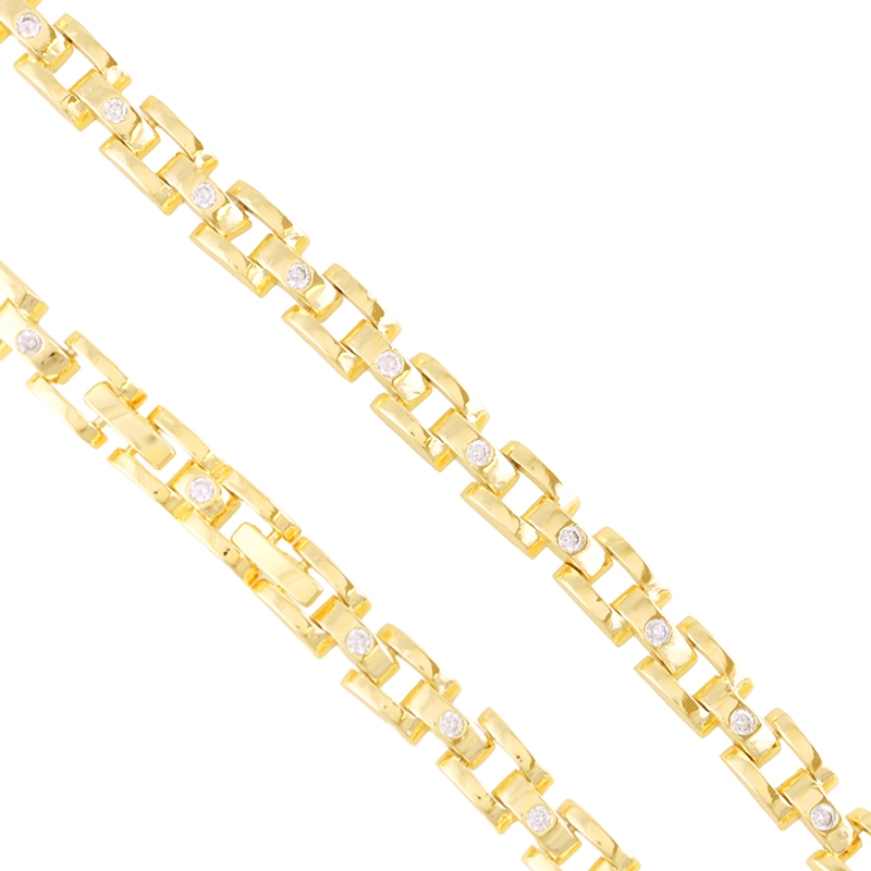 Bransoletka 14k z kryształkami 7C7C  BP23494