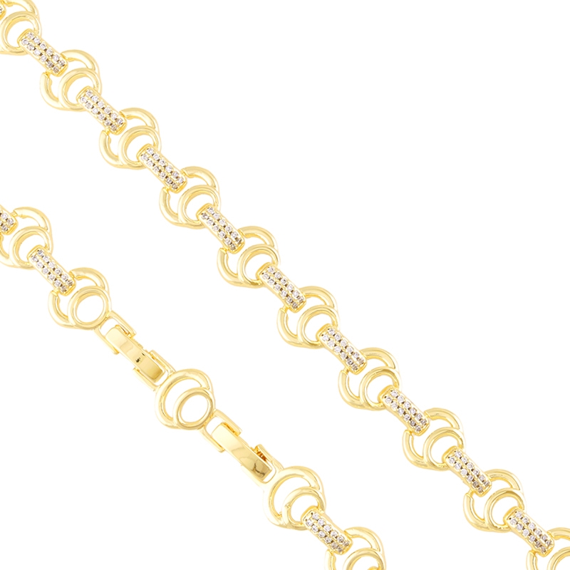 Bransoletka 14k z kryształkami Aisadi BP23497 Bransoletka 14k z kryształkami Aisadi BP23497
