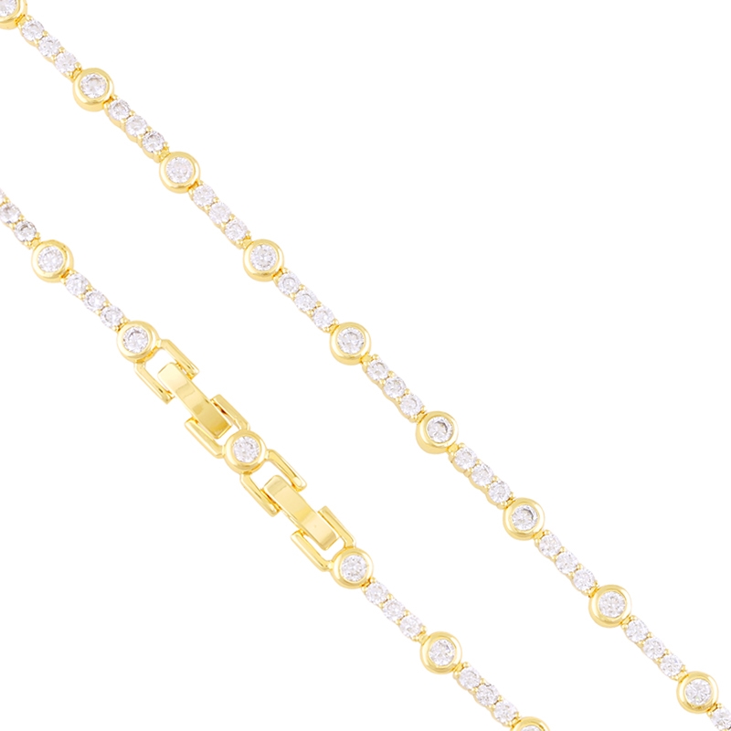 Bransoletka 14k z kryształkami Aisadi BP23498 Bransoletka 14k z kryształkami Aisadi BP23498