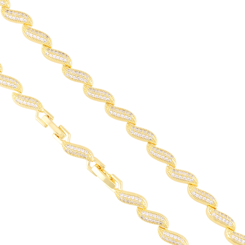 Bransoletka 14k z kryształkami Aisadi BP23502 Bransoletka 14k z kryształkami Aisadi BP23502