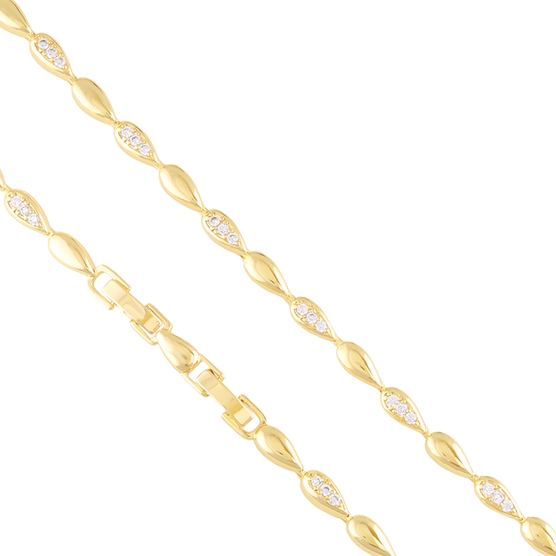 Bransoletka 14k z kryształkami Aisadi  BP23504
