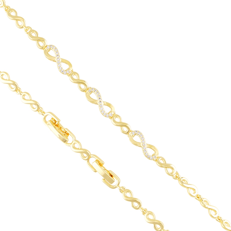 Bransoletka 14k z kryształkami Aisadi BP23506 Bransoletka 14k z kryształkami Aisadi BP23506