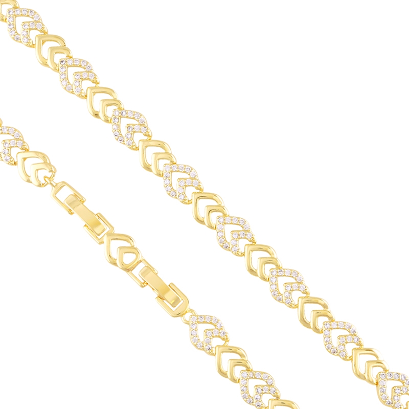 Bransoletka 14k z kryształkami Aisadi BP23507 Bransoletka 14k z kryształkami Aisadi BP23507
