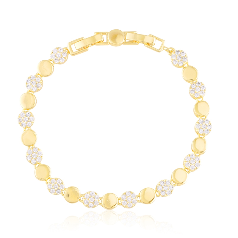 Bransoletka 14k z kryształkami Aisadi BP23509 Bransoletka 14k z kryształkami Aisadi BP23509