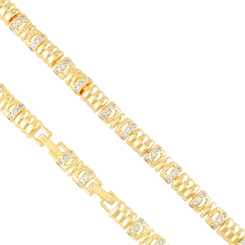 Bransoletka 14k z kryształkami Aisadi BP23511 Bransoletka 14k z kryształkami Aisadi BP23511