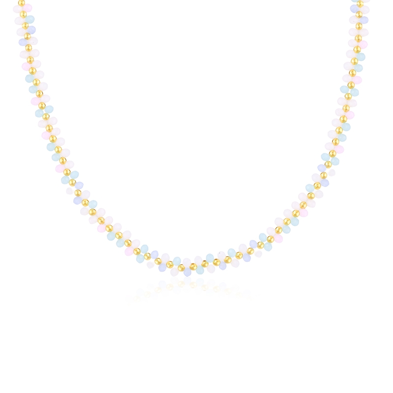 Choker stal z koralikami LUNA CP18921 Choker stal z koralikami LUNA CP18921
